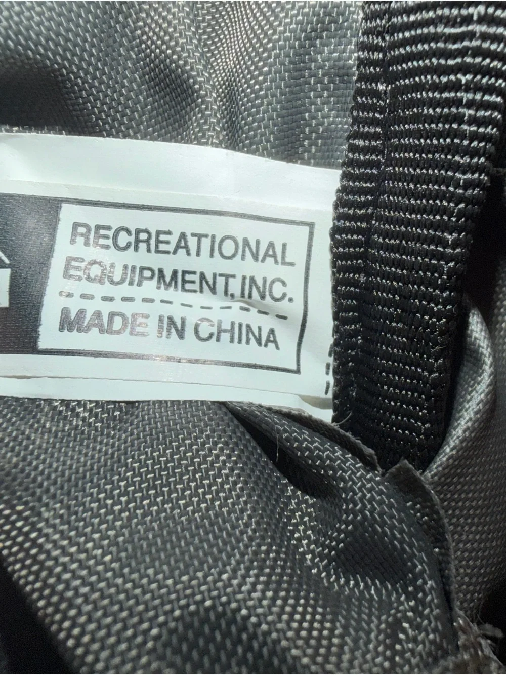 REI Olive Green and Gray Hiking Backpack with Orange Accents